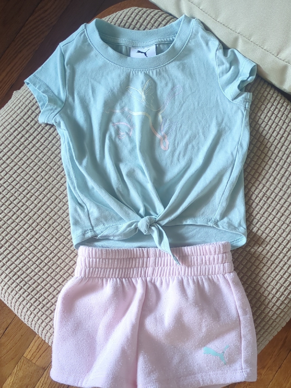 Puma 18M Knot Tee with Shorts Set